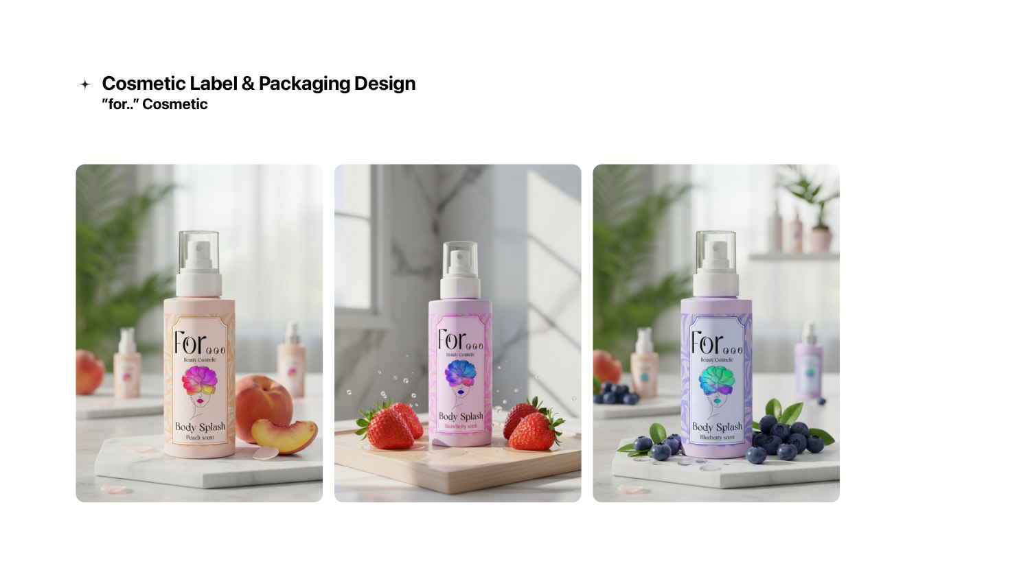 Colorful cosmetic packaging designs